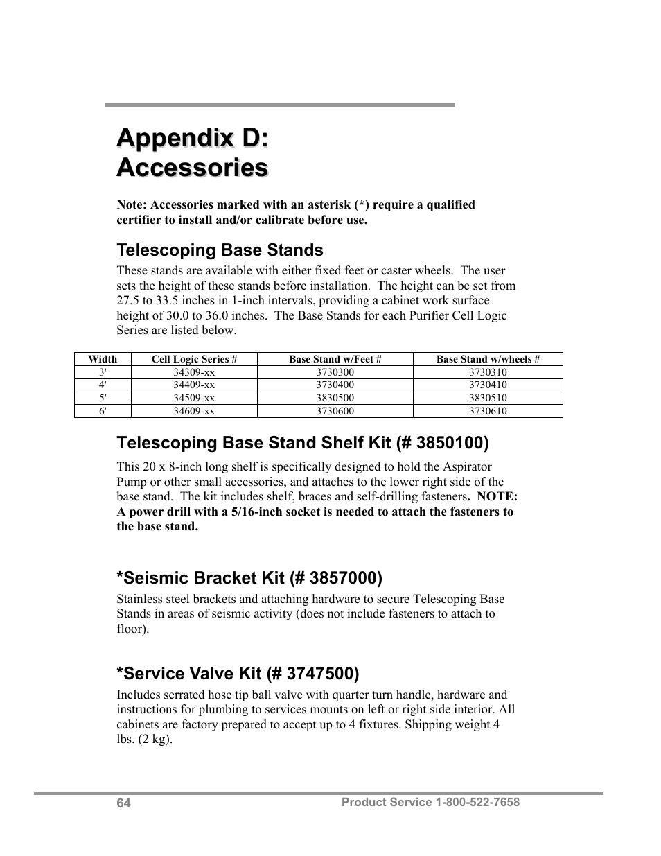 Labconco Biological Safety Cabinets 34610 Series User Manual | Page 69 / 85