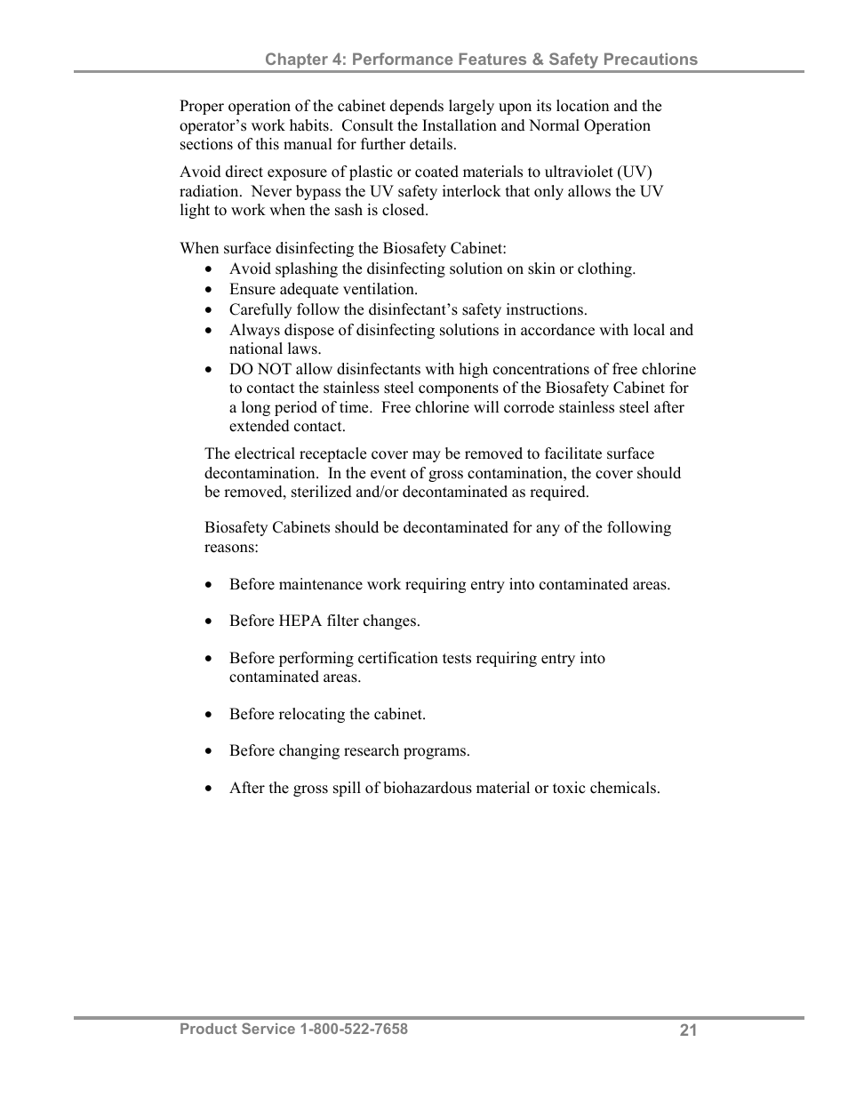 Labconco Biological Safety Cabinets 34610 Series User Manual | Page 26 / 67