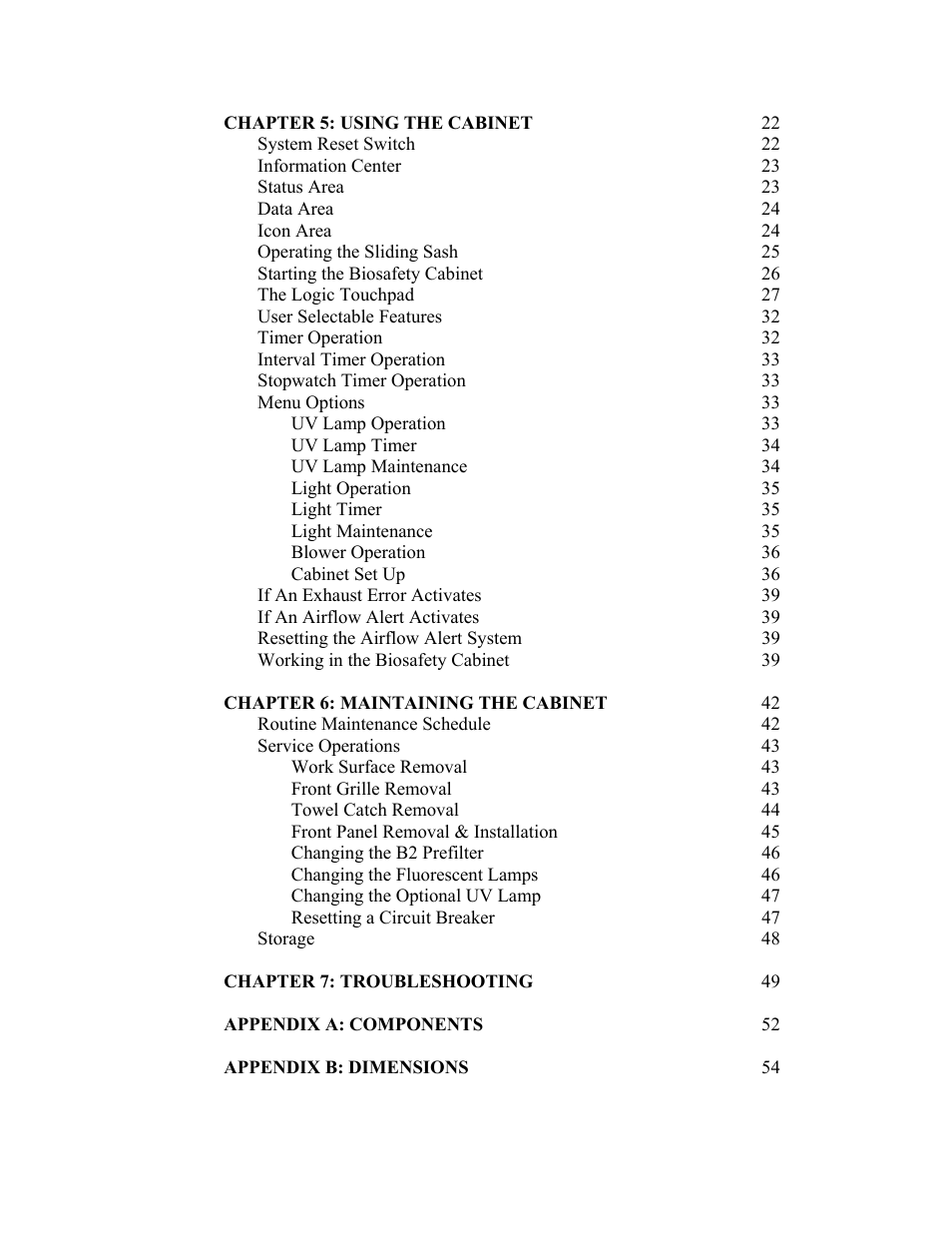Labconco Biological Safety Cabinets 34610 Series User Manual | Page 4 / 67
