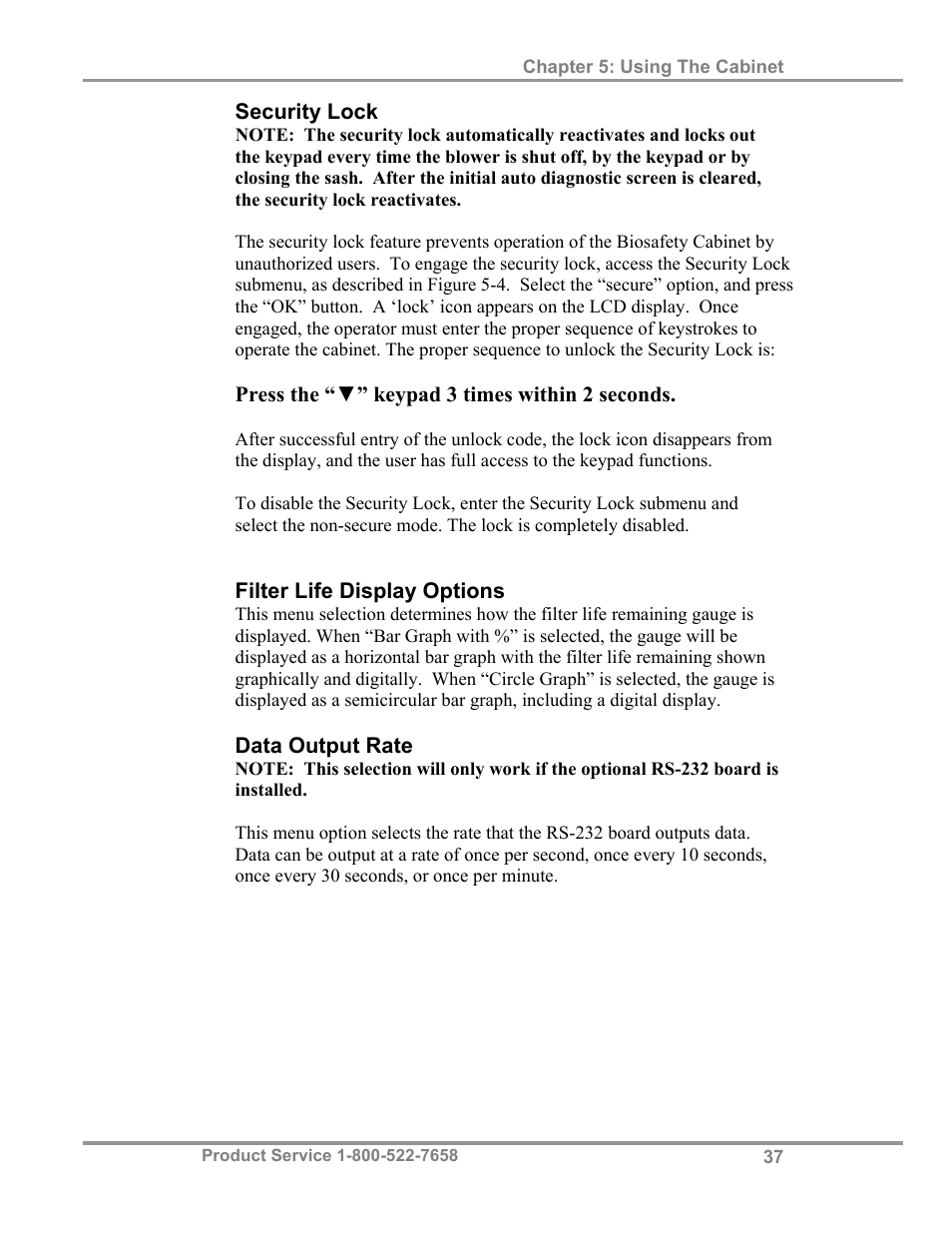 Labconco Biological Safety Cabinets 34610 Series User Manual | Page 42 / 67