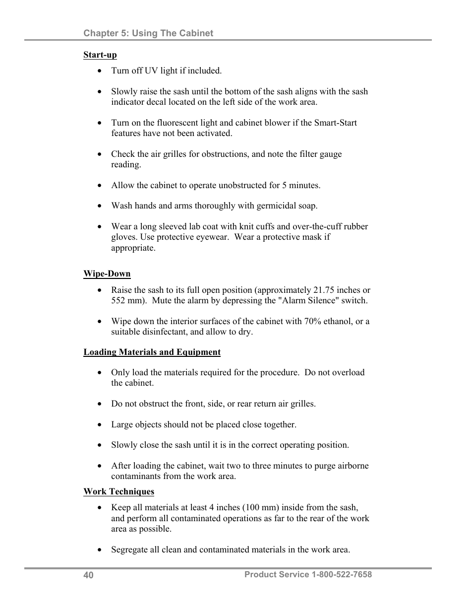 Labconco Biological Safety Cabinets 34610 Series User Manual | Page 45 / 67