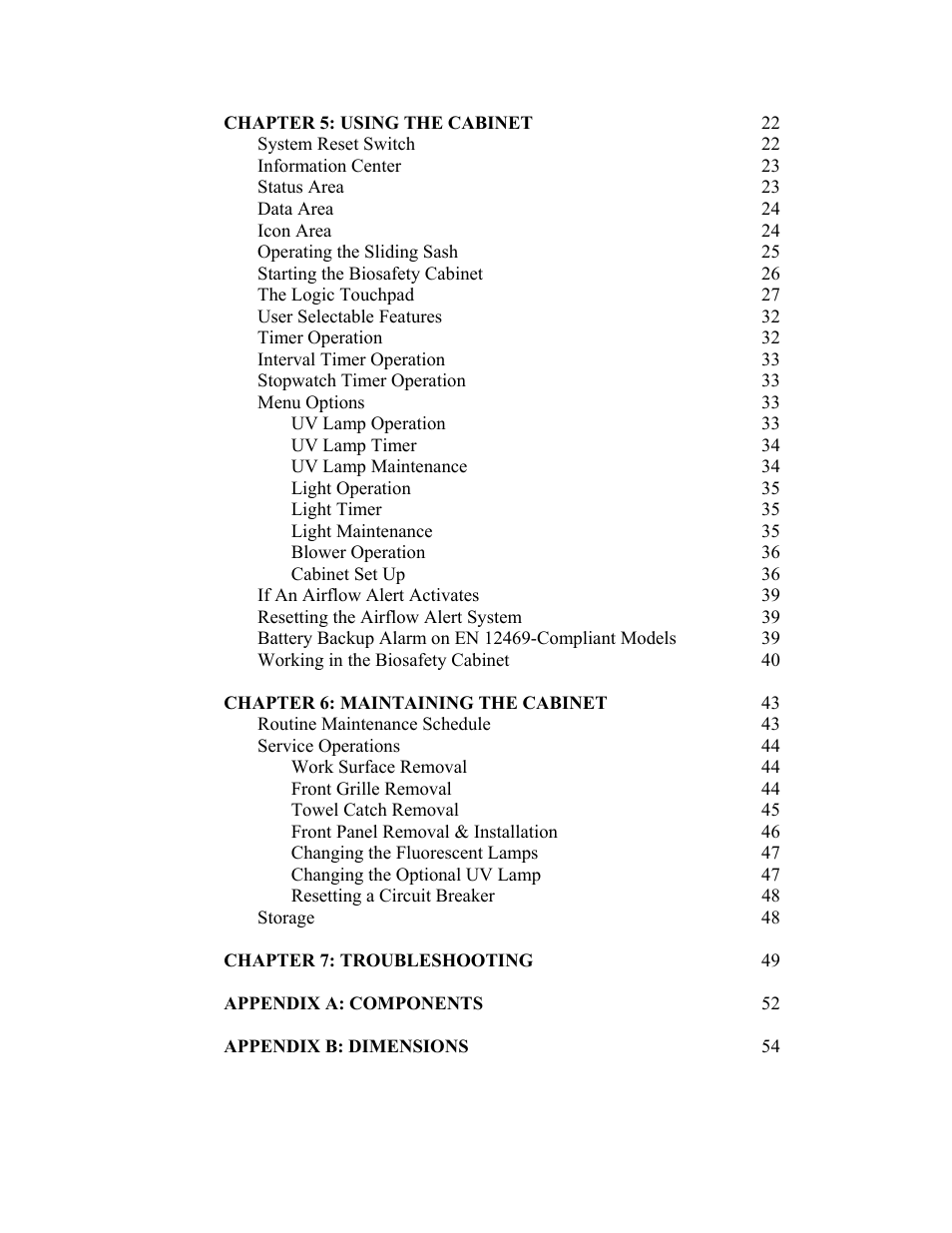 Labconco Biological Safety Cabinets 34608 Series User Manual | Page 4 / 69