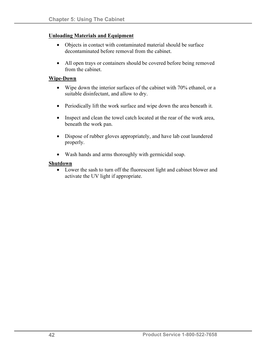 Labconco Biological Safety Cabinets 34608 Series User Manual | Page 47 / 69