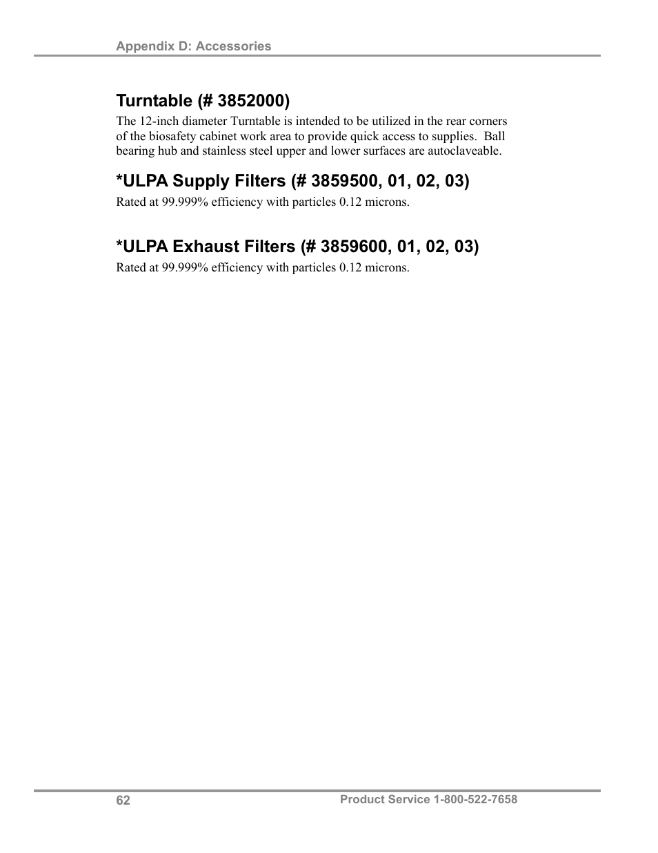 Labconco Biological Safety Cabinets 34608 Series User Manual | Page 67 / 69
