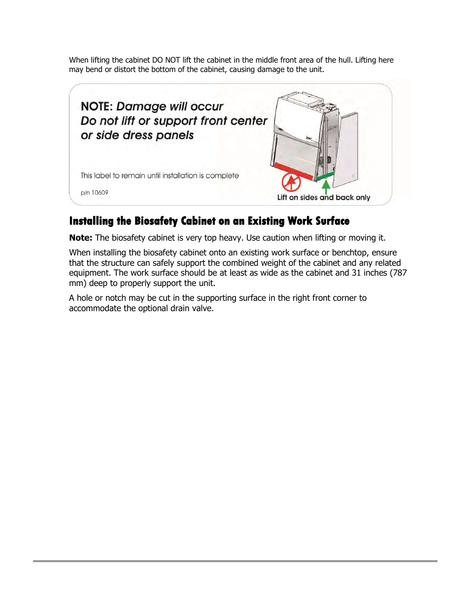 Labconco Type C1 Biosafety Cabinet Models 30468 User Manual | Page 47 / 155