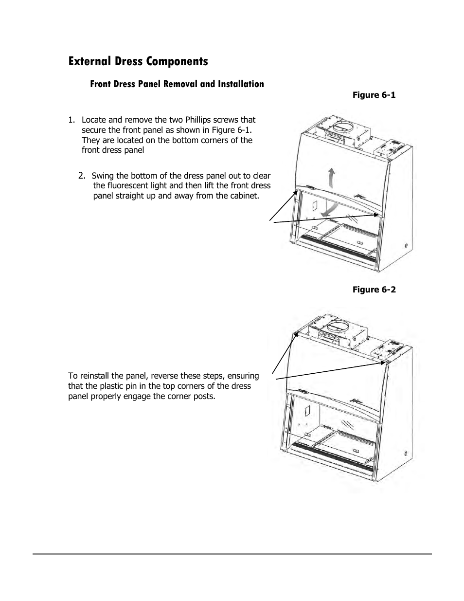 External dress components | Labconco Type C1 Biosafety Cabinet Models 30468 User Manual | Page 94 / 155