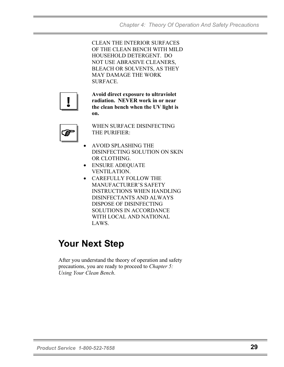 Your next step | Labconco Purifie Horizontal Clean Benches 36125 Series User Manual | Page 33 / 81