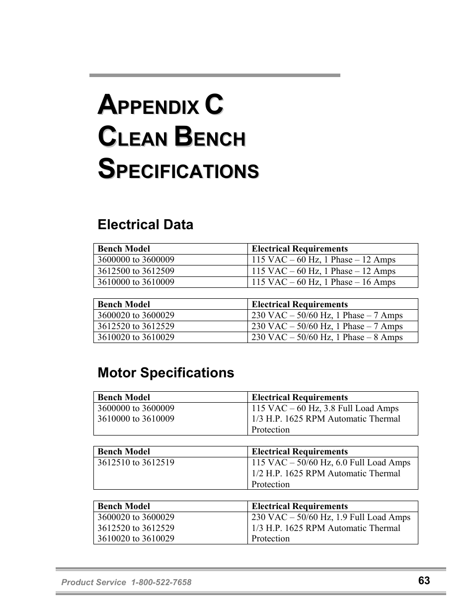 Labconco Purifie Horizontal Clean Benches 36125 Series User Manual | Page 67 / 81