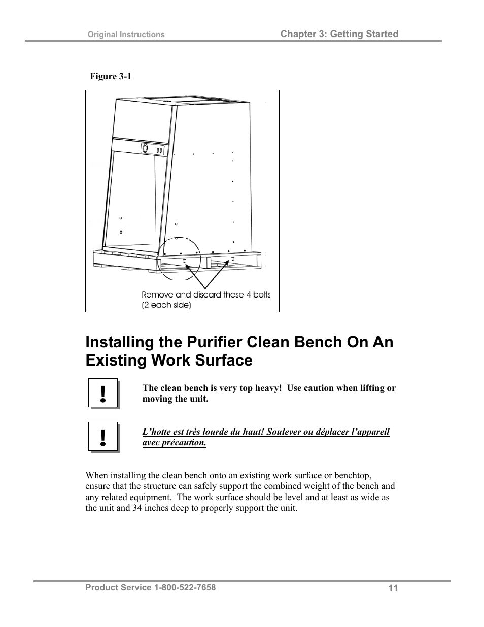 Labconco Purifie Horizontal Clean Benches 38185 Series, 8' User Manual | Page 15 / 53