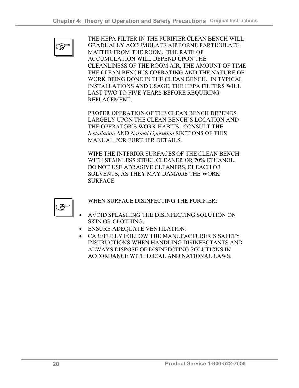 Labconco Purifie Horizontal Clean Benches 38185 Series, 8' User Manual | Page 24 / 53