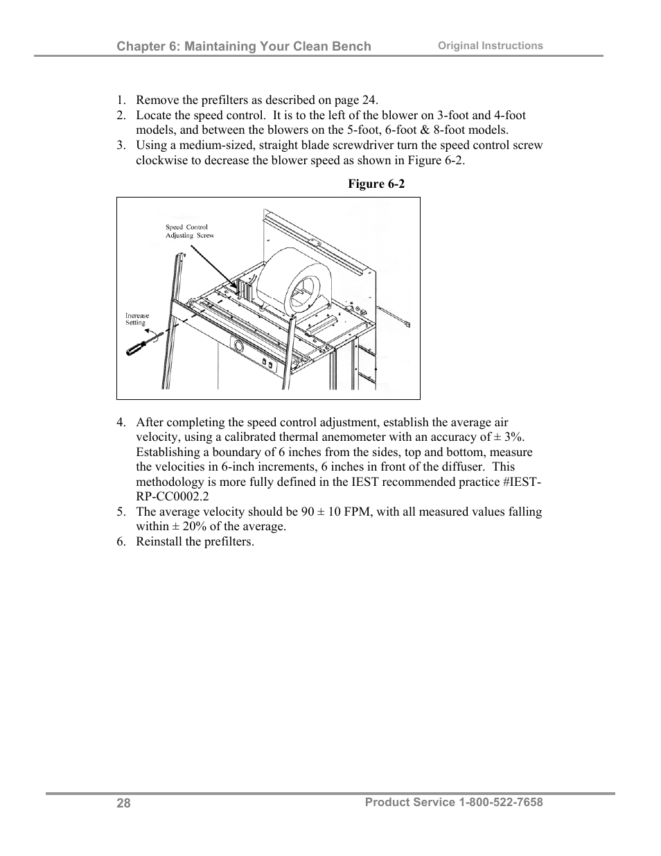 Labconco Purifie Horizontal Clean Benches 38185 Series, 8' User Manual | Page 32 / 53