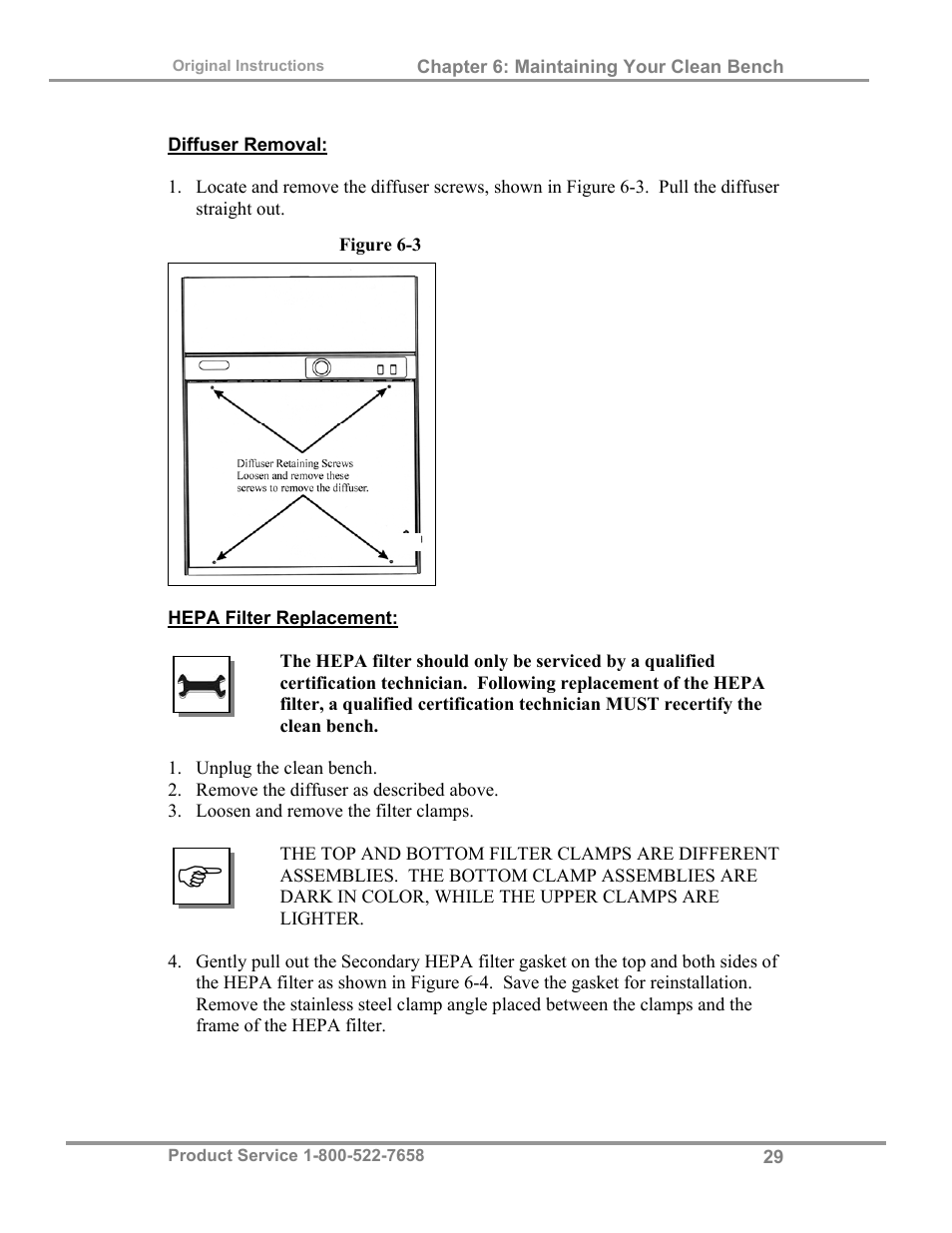 Labconco Purifie Horizontal Clean Benches 38185 Series, 8' User Manual | Page 33 / 53