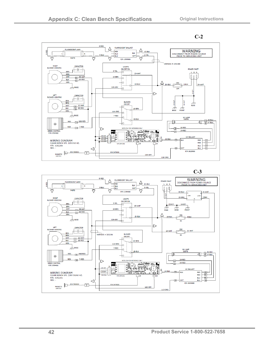 Labconco Purifie Horizontal Clean Benches 38185 Series, 8' User Manual | Page 46 / 53
