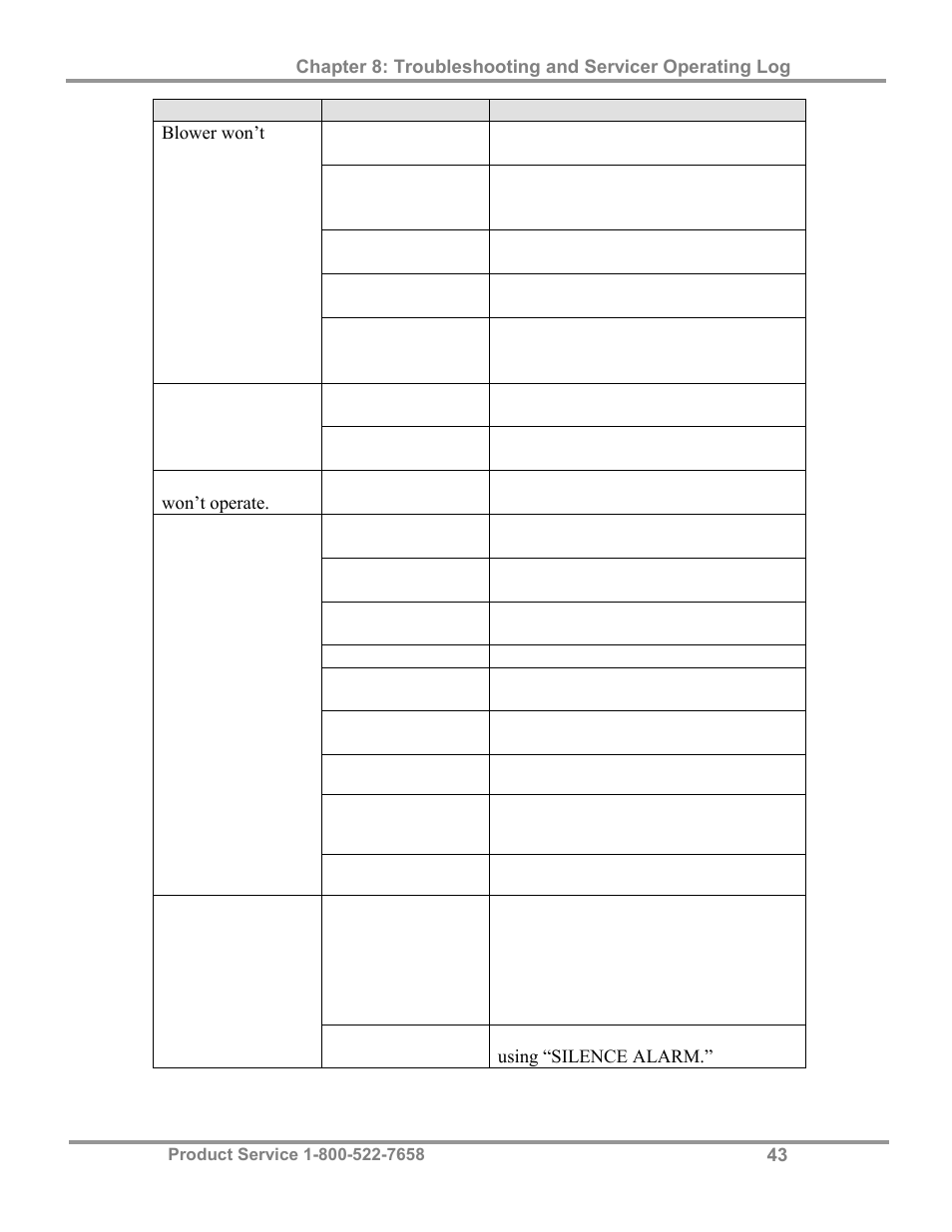 Labconco Purifie Horizontal Clean Benches 3970424 User Manual | Page 47 / 57