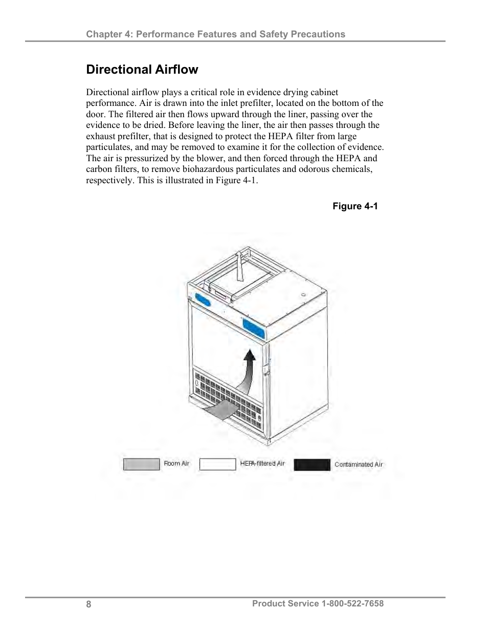 Directional airflow | Labconco Protecto Series Evidence Drying Cabinets 3390001 User Manual | Page 12 / 33