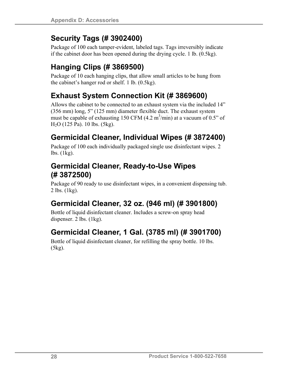 Labconco Protecto Series Evidence Drying Cabinets 3390001 User Manual | Page 32 / 33