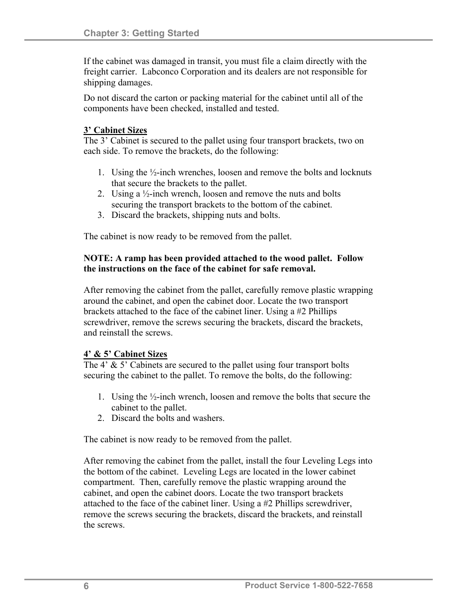 Labconco Protecto Series Evidence Drying Cabinets 3400004 User Manual | Page 10 / 43