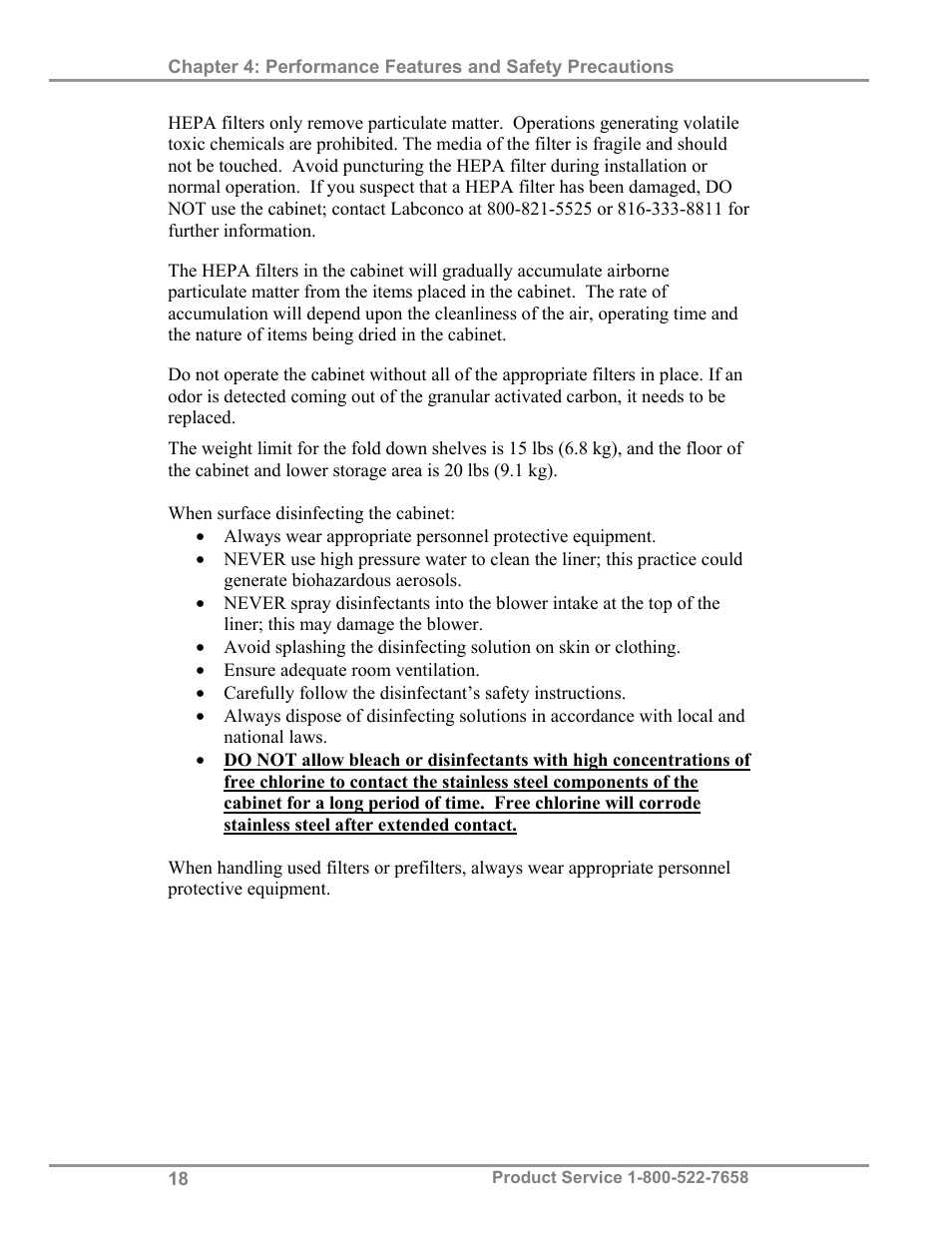 Labconco Protecto Series Evidence Drying Cabinets 3400004 User Manual | Page 22 / 43