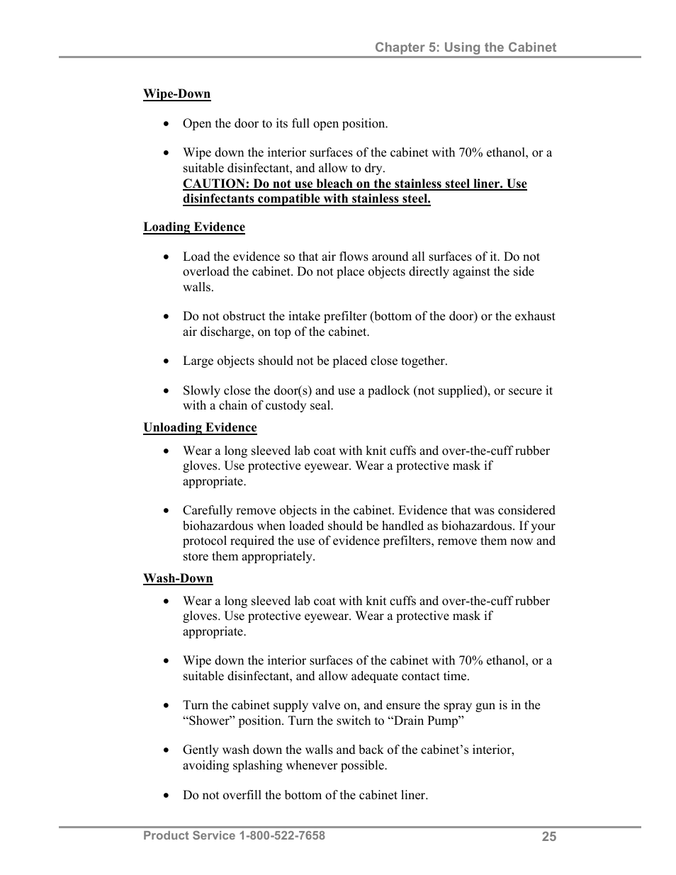 Labconco Protecto Series Evidence Drying Cabinets 3400004 User Manual | Page 29 / 43