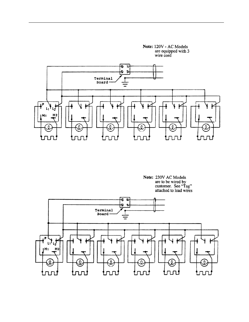 Wiring diagrams | Labconco Micro Kjeldahl Digestors 6030001 User Manual | Page 14 / 17