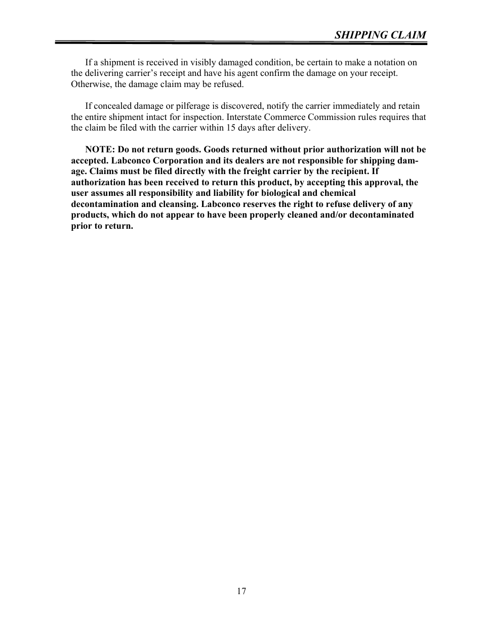 Labconco Rapid Digestor Fume Removal System 2354000 User Manual | Page 17 / 18