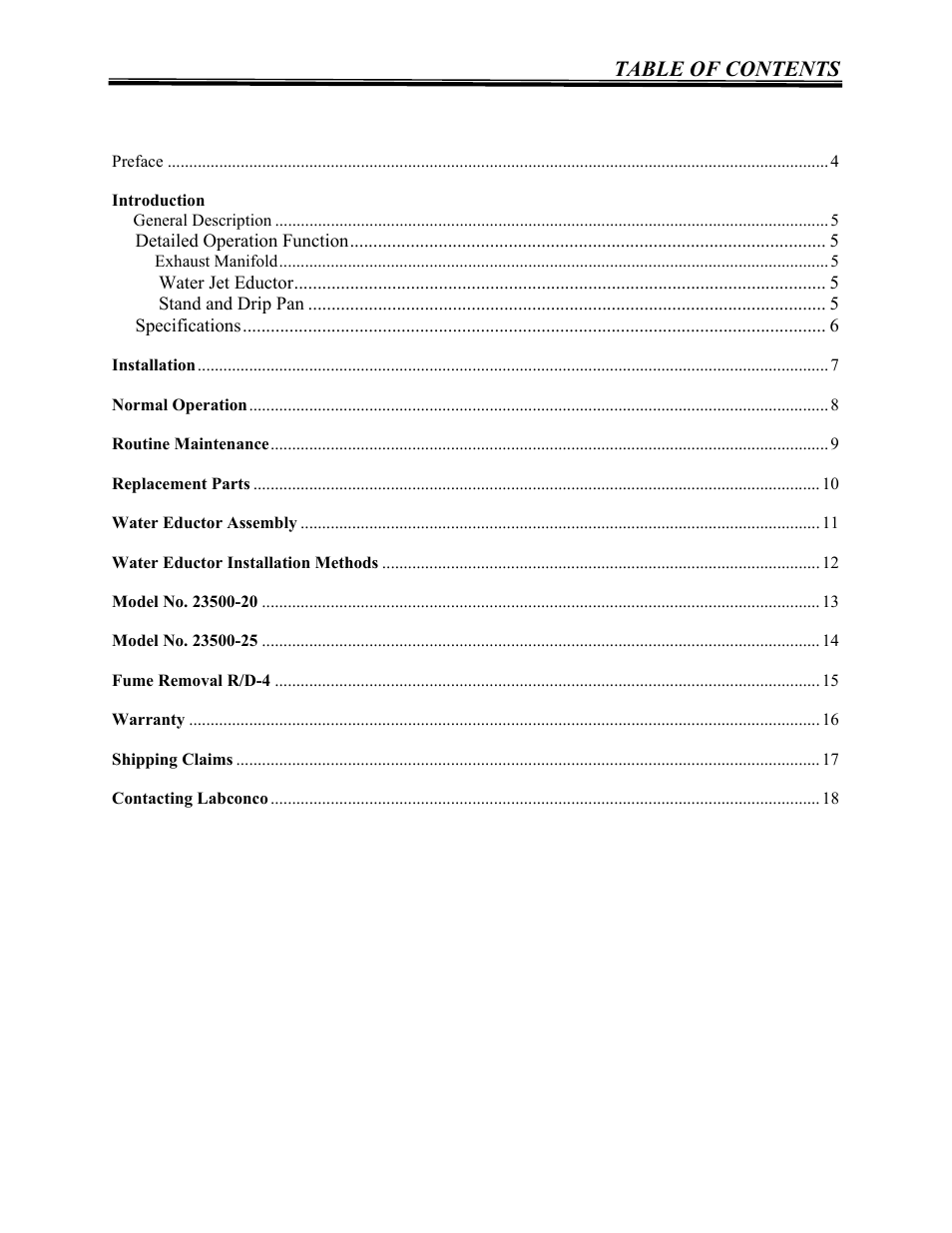 Labconco Rapid Digestor Fume Removal System 2354000 User Manual | Page 3 / 18