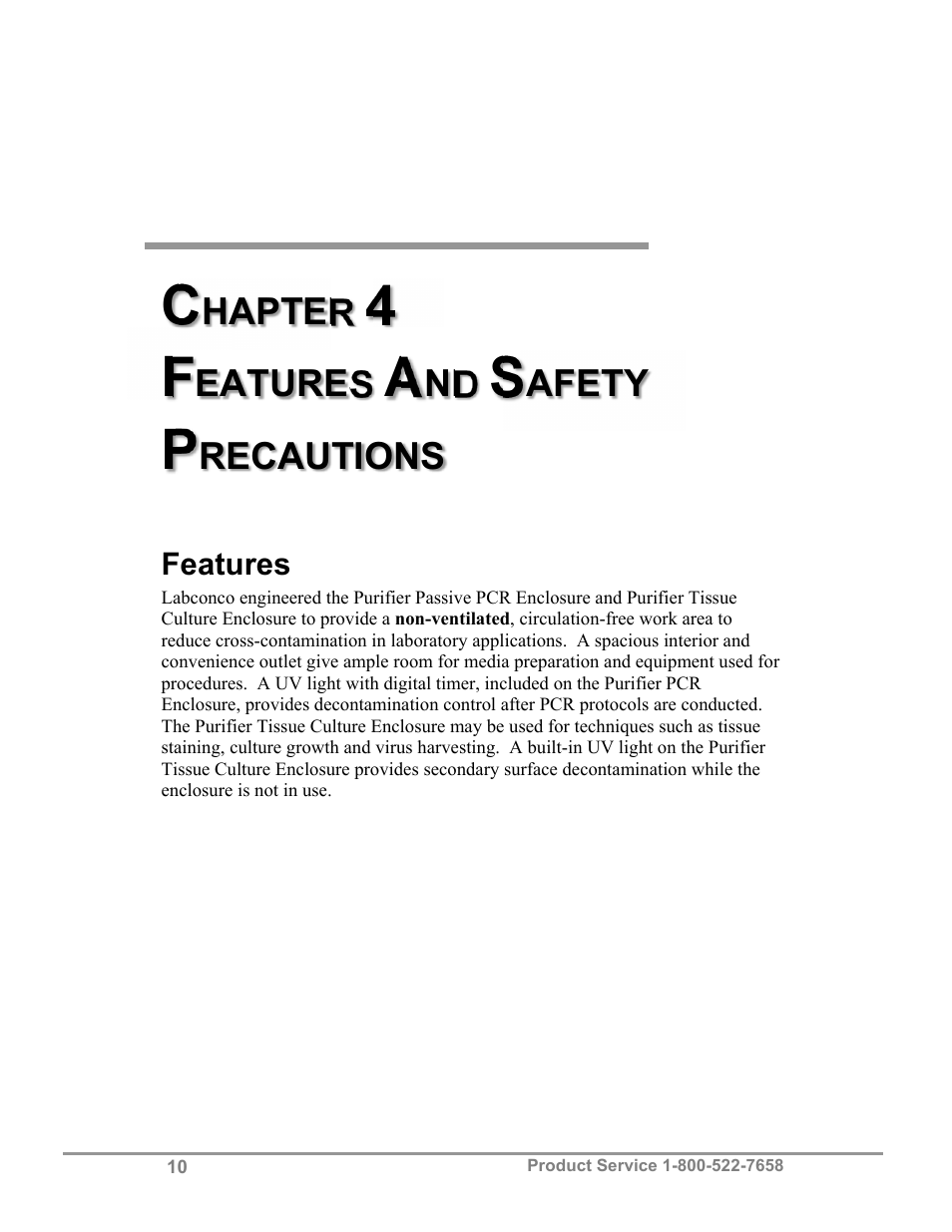 Labconco Purifie Non-Ventilated PCR & Tissue Culture Enclosures 3952420 User Manual | Page 14 / 27