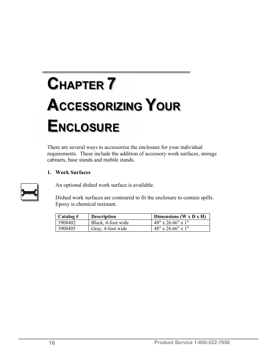 Hapter, Ccessorizing, Nclosure | Labconco Purifie Non-Ventilated PCR & Tissue Culture Enclosures 3952420 User Manual | Page 20 / 27