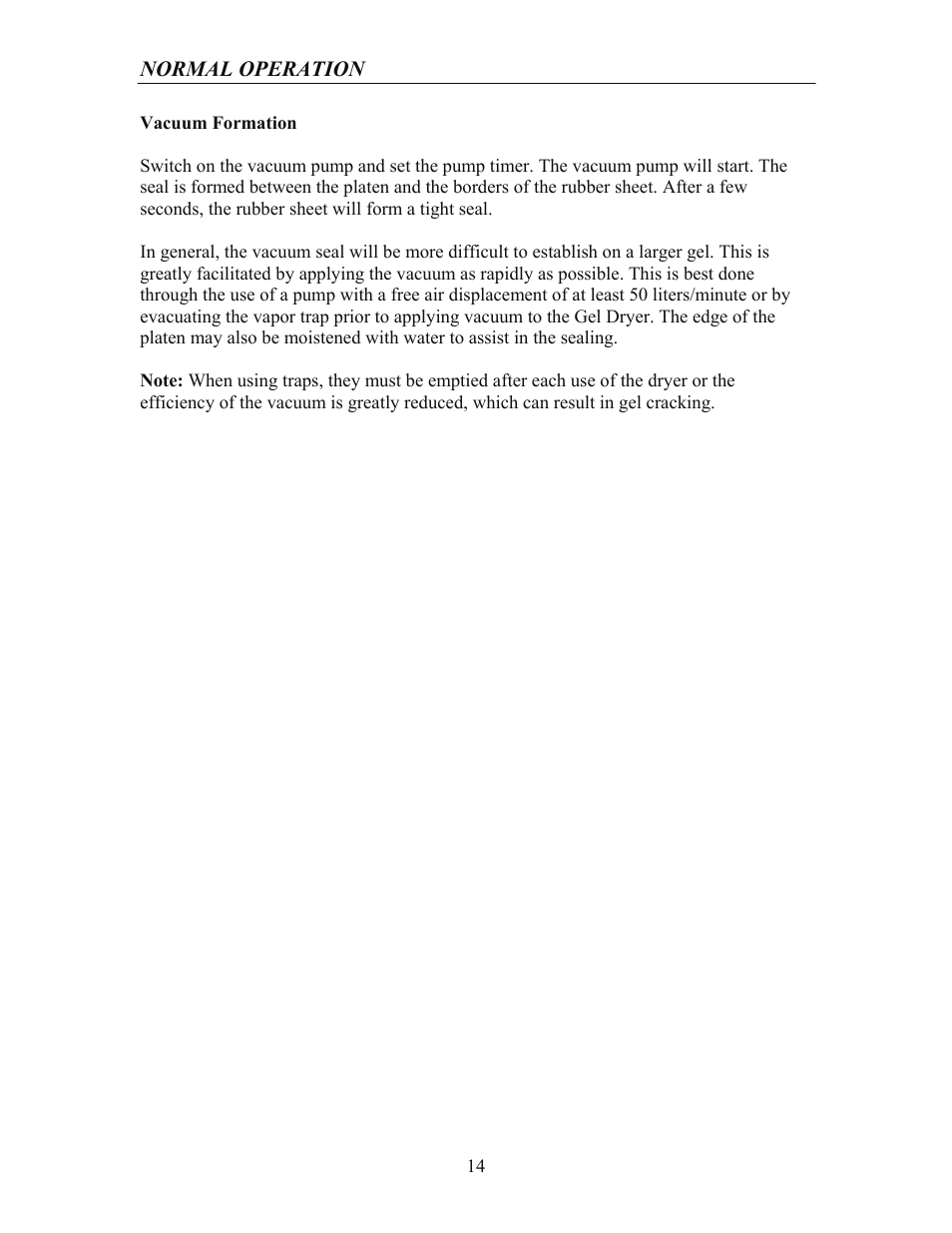 Labconco Gel Dryer 4330150 User Manual | Page 14 / 26