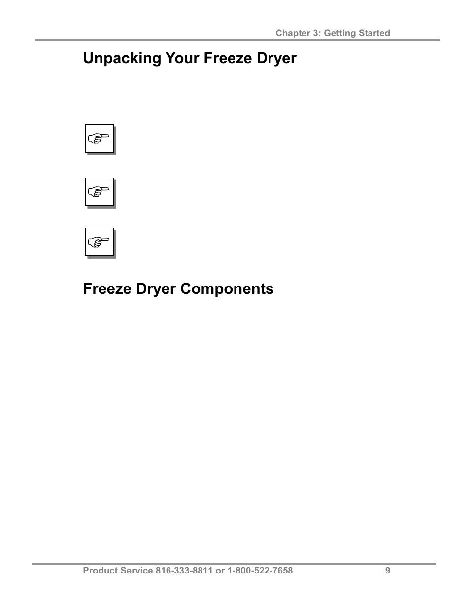 Unpacking your freeze dryer, Freeze dryer components | Labconco FreeZone 2.5 Liter Freeze Dry Systems 76705 Series User Manual | Page 13 / 64