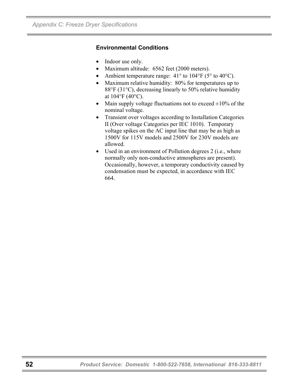 Labconco FreeZone 6 Liter Benchtop Freeze Dry Systems 77520 Series User Manual | Page 56 / 66
