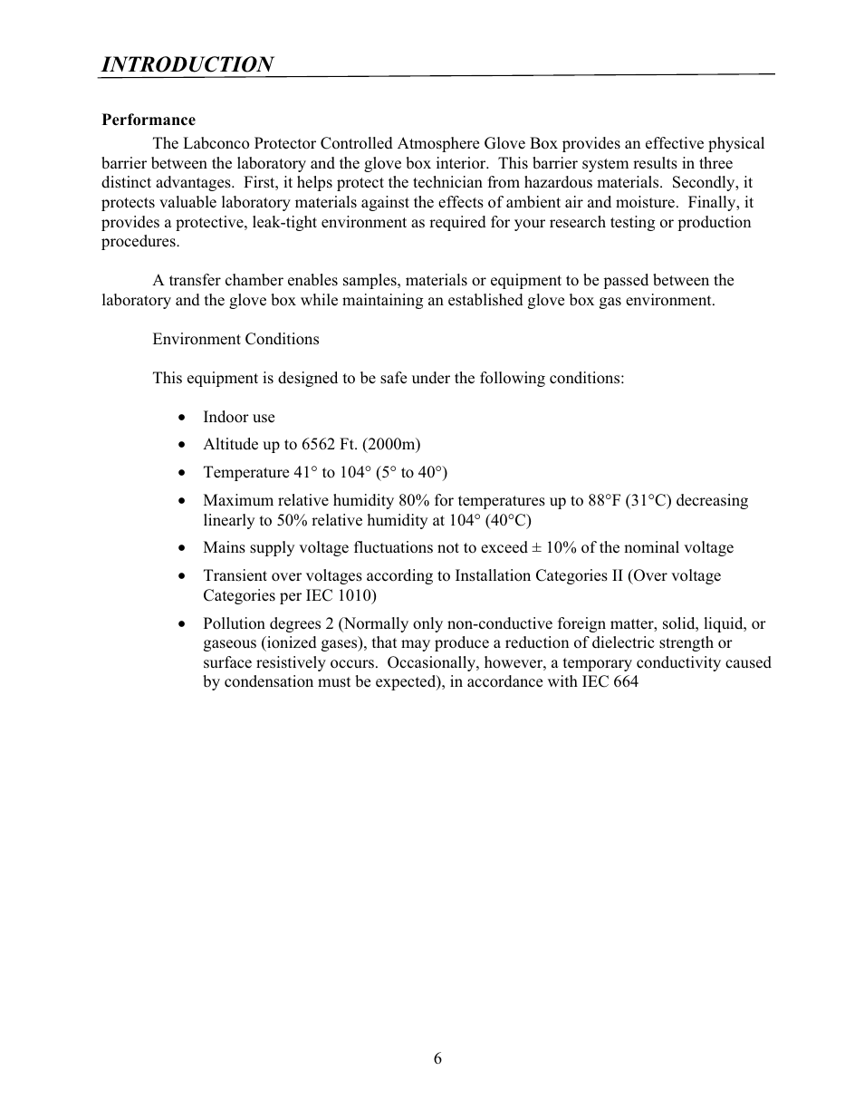 Introduction | Labconco Protector Controlled Atmosphere Glove Boxes 5080102 User Manual | Page 5 / 53