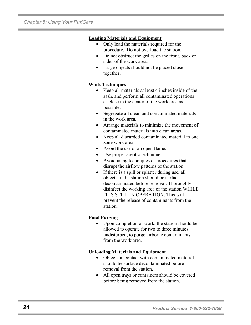 Labconco PuriCare Vertical Flow Stations 3830020 User Manual | Page 28 / 58