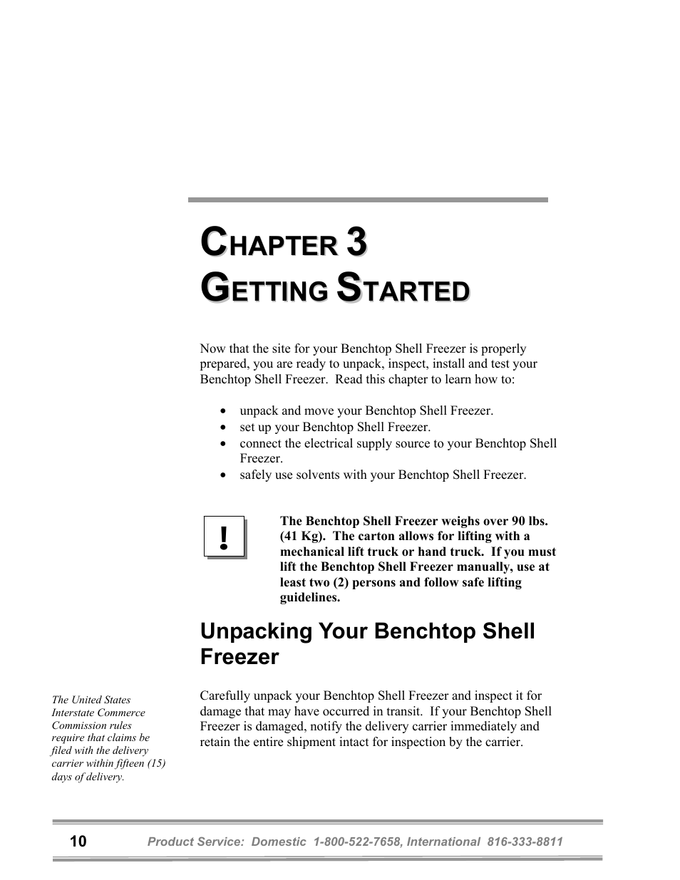 Labconco FreeZone Benchtop Freezer User Manual | Page 13 / 27