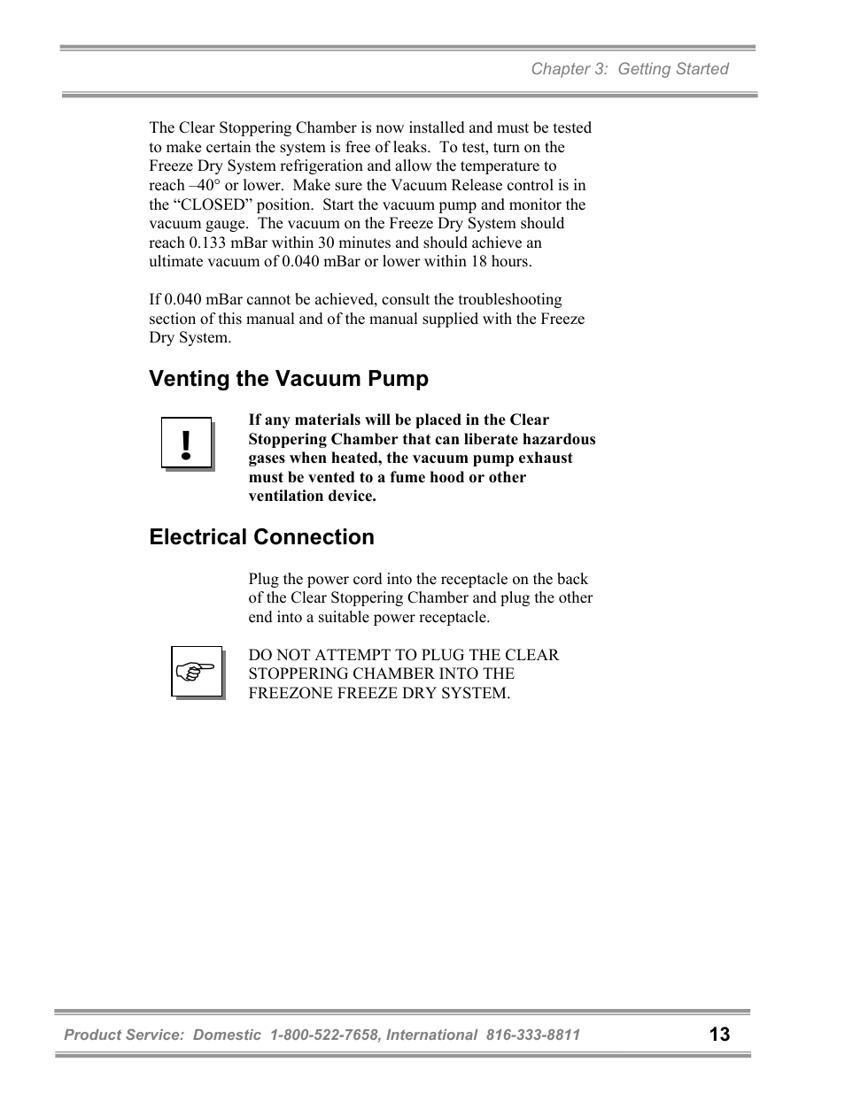 Labconco FreeZone Clear Stoppering Chambers User Manual | Page 17 / 32