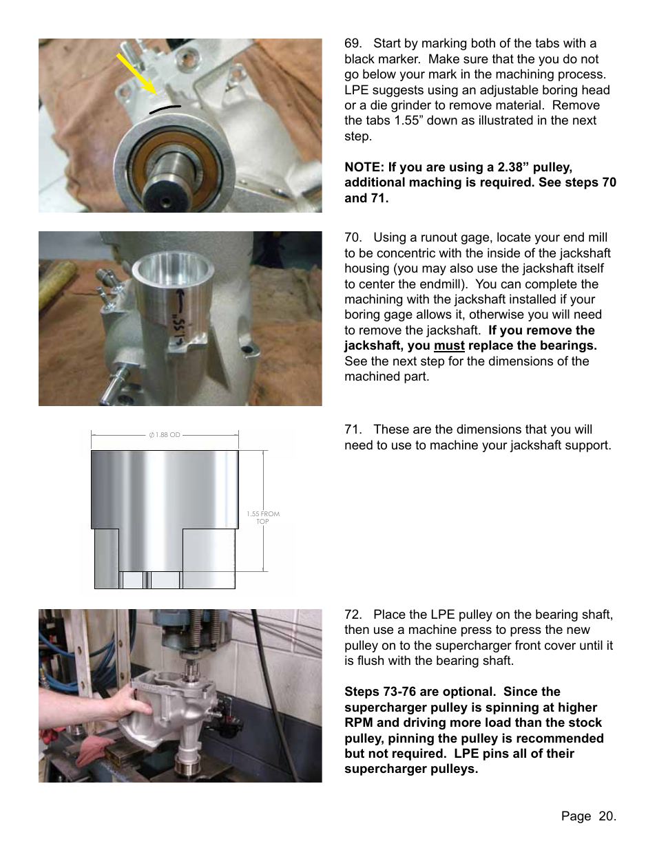 Lingenfelter L250090309 Lingenfelter C6 ZR1 Corvette Supercharger Pulley 2009-12 v1.2 User Manual | Page 21 / 40