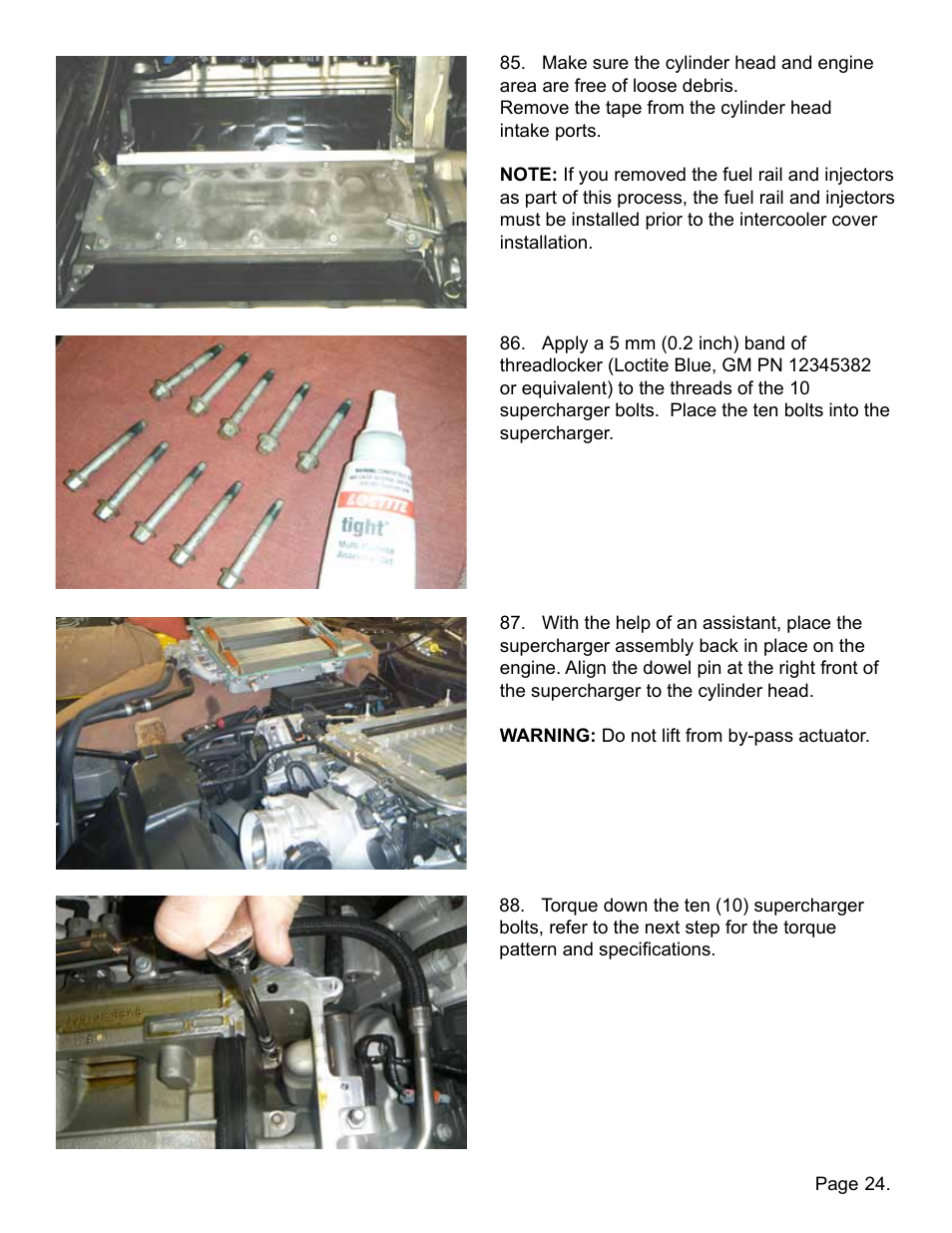 Lingenfelter L250110309 Lingenfelter C6 ZR1 Corvette Supercharger Front Cover 2009-13 v2.2 User Manual | Page 25 / 39