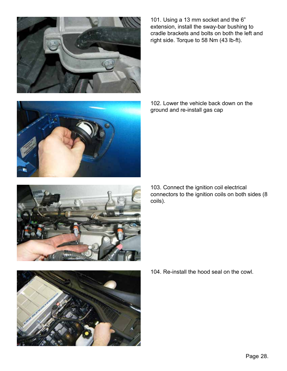 Lingenfelter L250110309 Lingenfelter C6 ZR1 Corvette Supercharger Front Cover 2009-13 v2.2 User Manual | Page 29 / 39