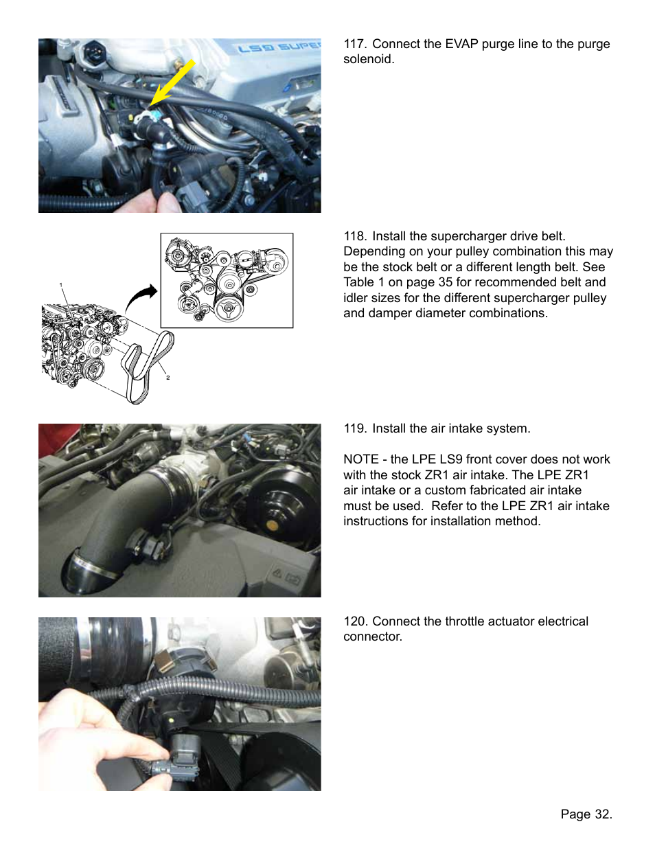 Lingenfelter L250110309 Lingenfelter C6 ZR1 Corvette Supercharger Front Cover 2009-13 v2.2 User Manual | Page 33 / 39