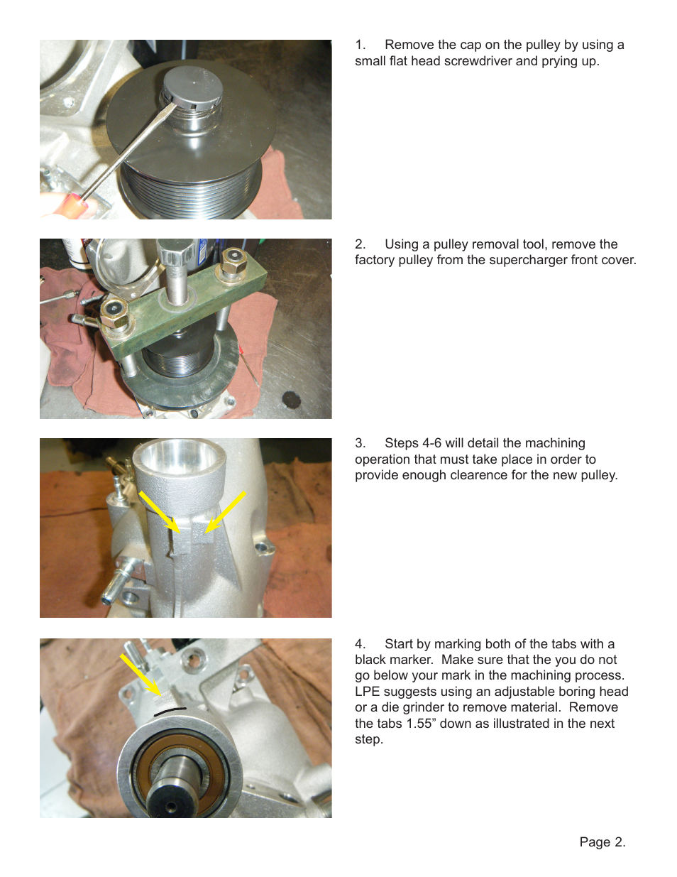 Lingenfelter L250150309 Lingenfelter 10 bolt Supercharger Pulley Hub v1.1 User Manual | Page 3 / 6
