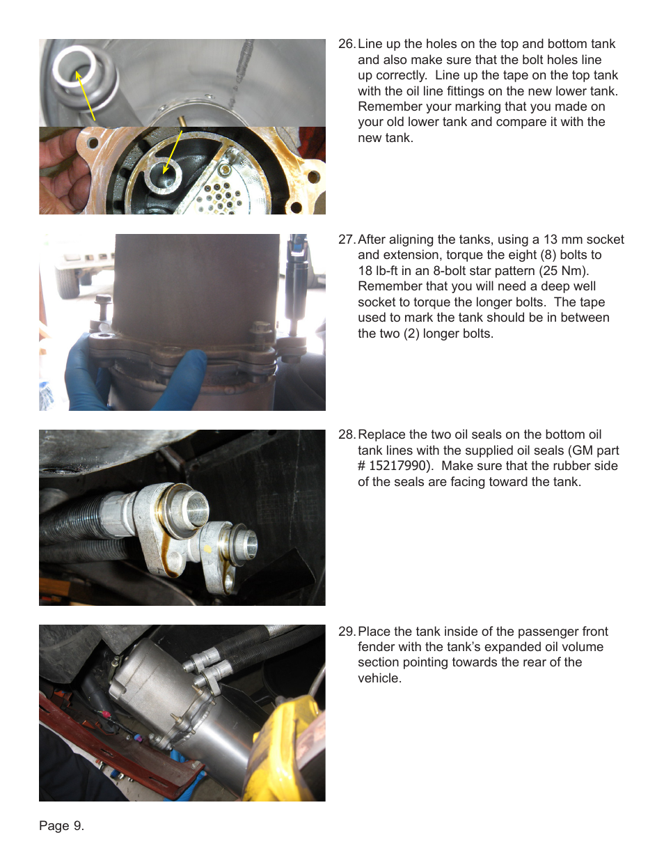 Lingenfelter L300046006 Lingenfelter C6 Z06 Corvette High Capacity Oil Tank 2006-2008 v1.0 User Manual | Page 10 / 14