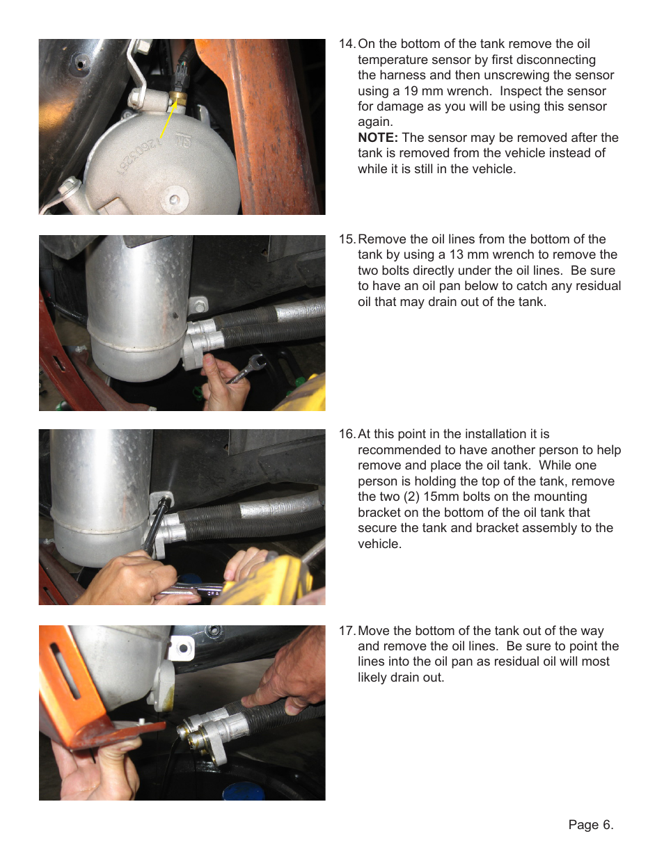 Lingenfelter L300046006 Lingenfelter C6 Z06 Corvette High Capacity Oil Tank 2006-2008 v1.0 User Manual | Page 7 / 14