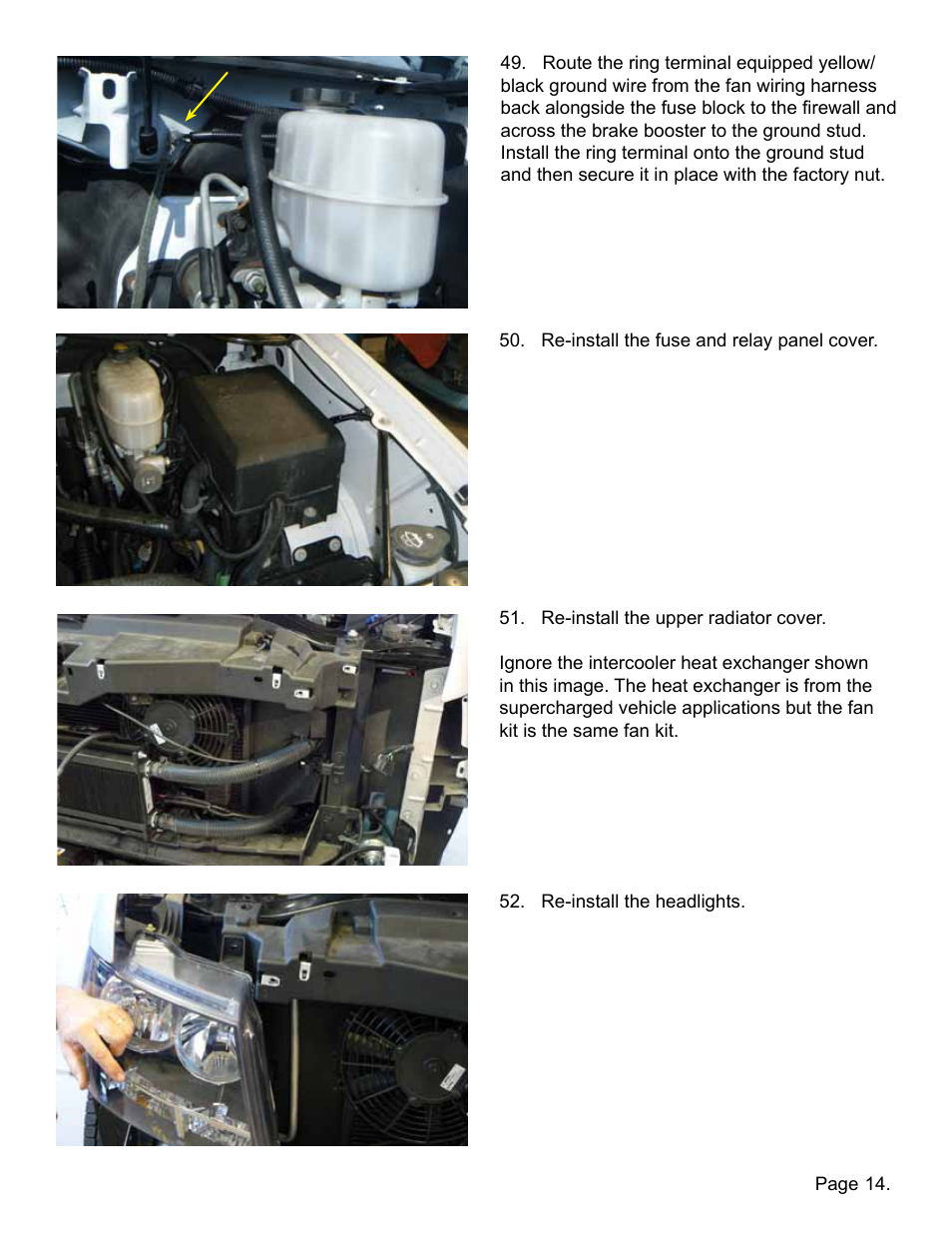Lingenfelter L300080607 Lingenfelter Suburban Yukon Aux Fan Kit AC Clutch Control 2005-07 vE User Manual | Page 15 / 20
