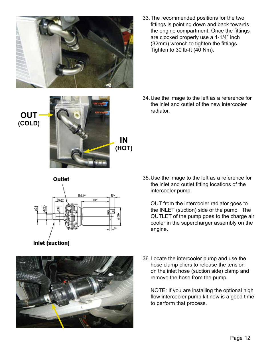 Lingenfelter L320030709 Lingenfelter CTS-V Intercooler Radiator Kit 2009-13 v1.1 User Manual | Page 13 / 39