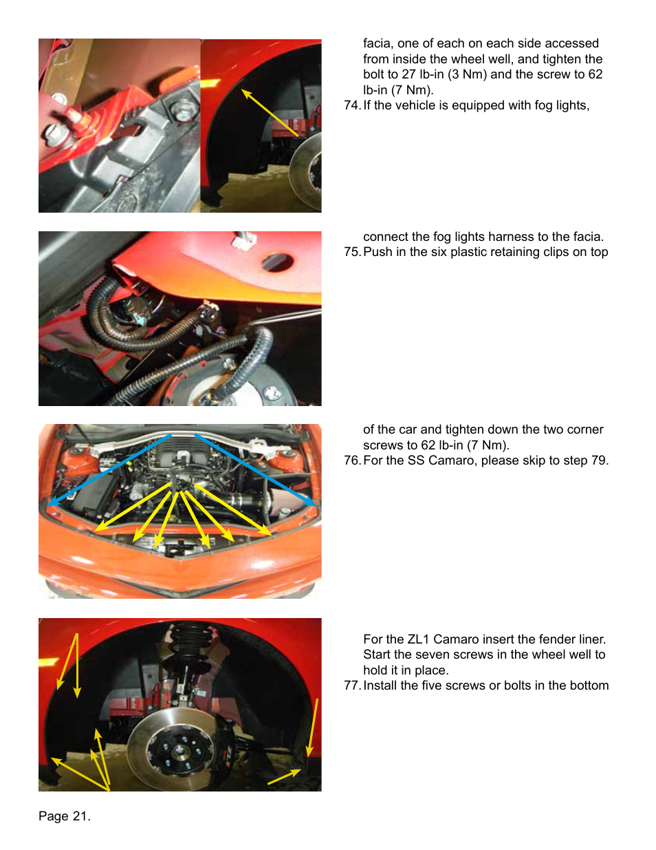 Lingenfelter L320061410 Lingenfelter High Capacity Intercooler Heat Exchanger Camaro SS & ZL1 v1.1 User Manual | Page 22 / 27