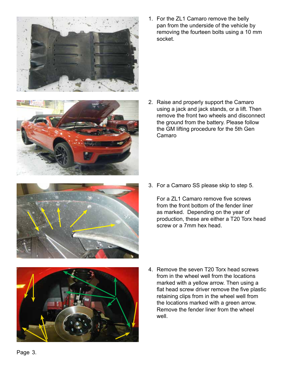 Lingenfelter L320061410 Lingenfelter High Capacity Intercooler Heat Exchanger Camaro SS & ZL1 v1.1 User Manual | Page 4 / 27