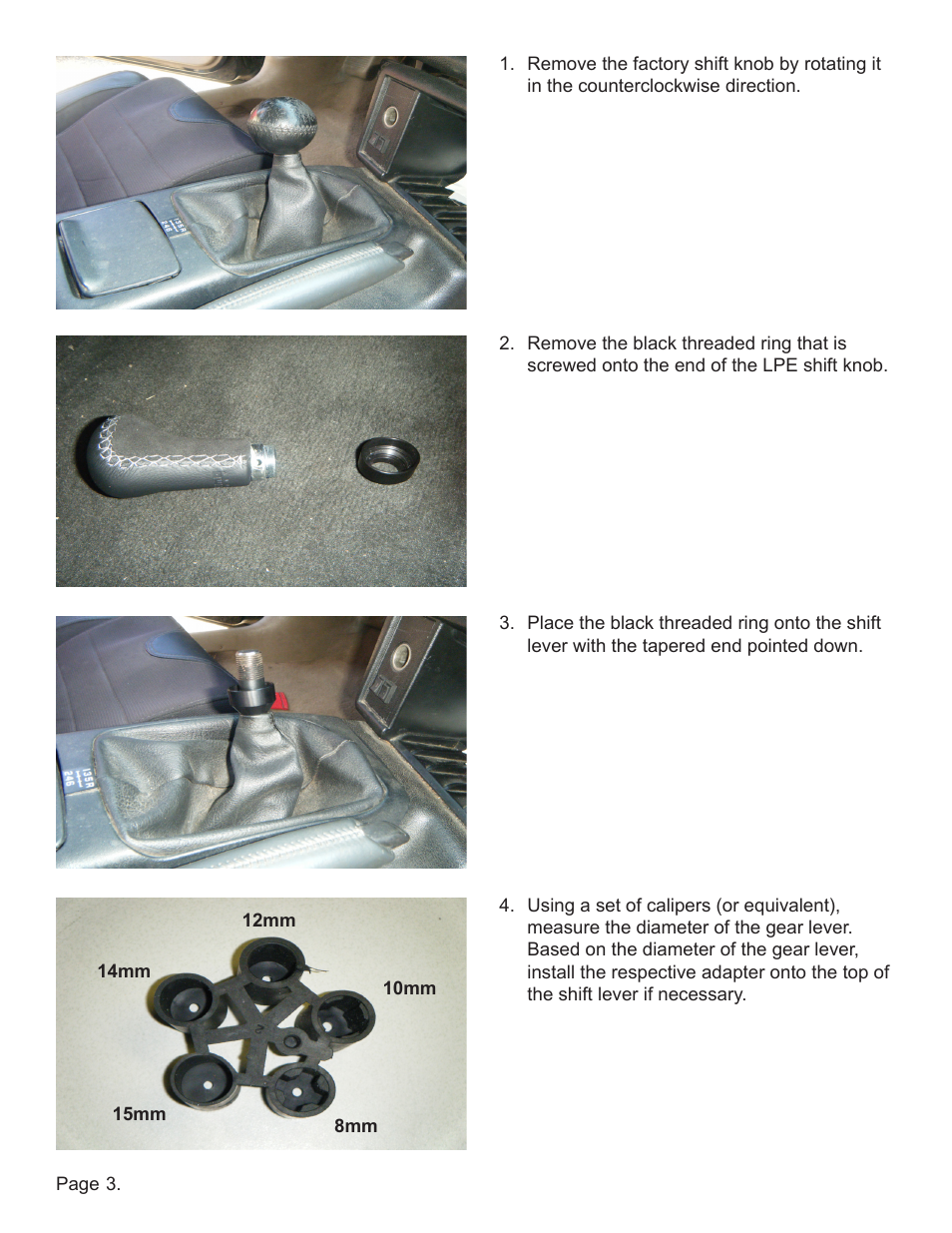 Lingenfelter L350xx0000 Lingenfelter Momo Shift Knob v1.4 User Manual | Page 4 / 6