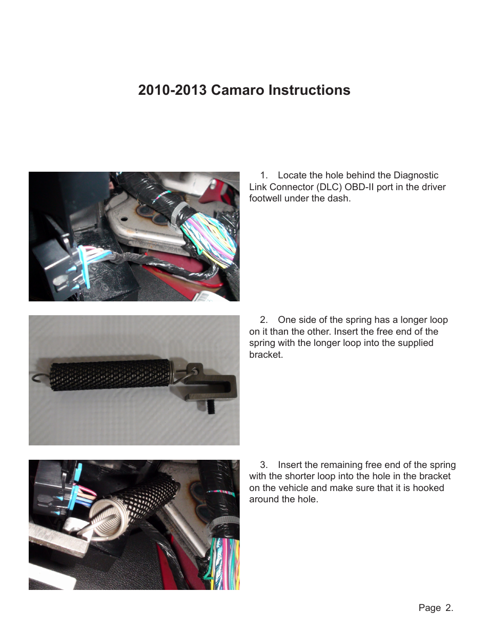 Lingenfelter L360091410 Lingenfelter Camaro CTS-V Clutch Return Spring Kit v1.2 User Manual | Page 3 / 8