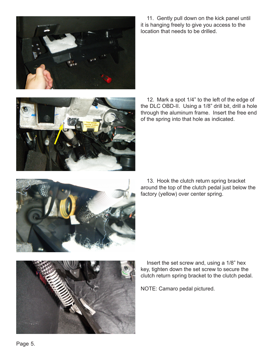 Lingenfelter L360091410 Lingenfelter Camaro CTS-V Clutch Return Spring Kit v1.2 User Manual | Page 6 / 8