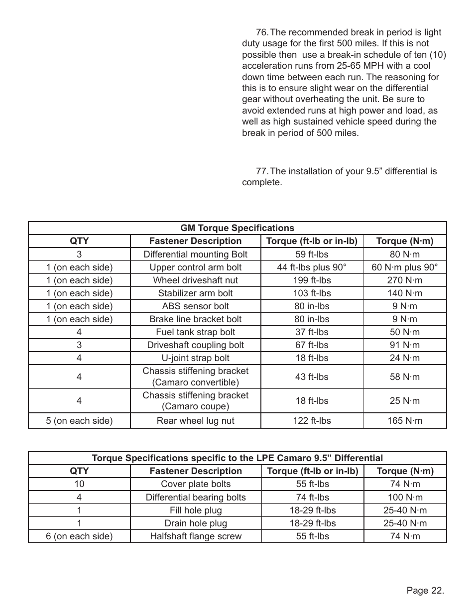 Lingenfelter L380xx1410 Lingenfelter Camaro Cast 241 MM Aluminum Differential 2010-12 v1.9 User Manual | Page 23 / 25